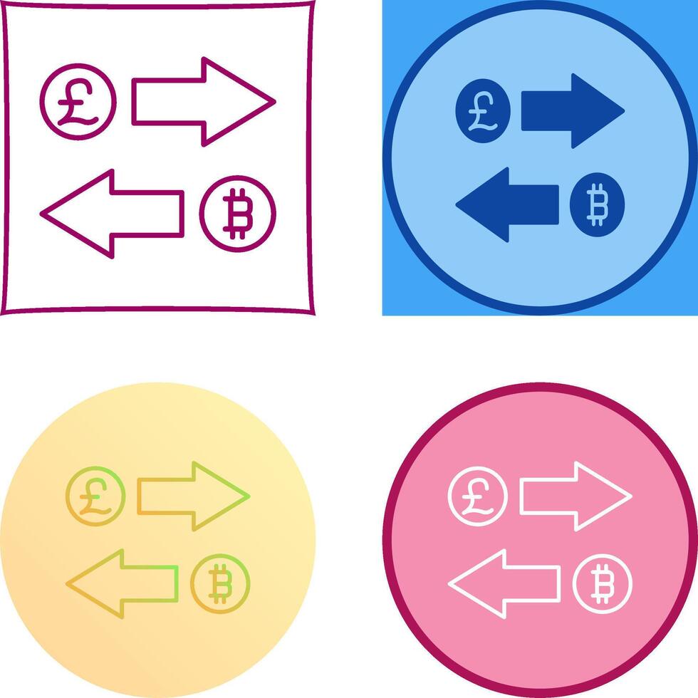 Exchange Icon Design vector