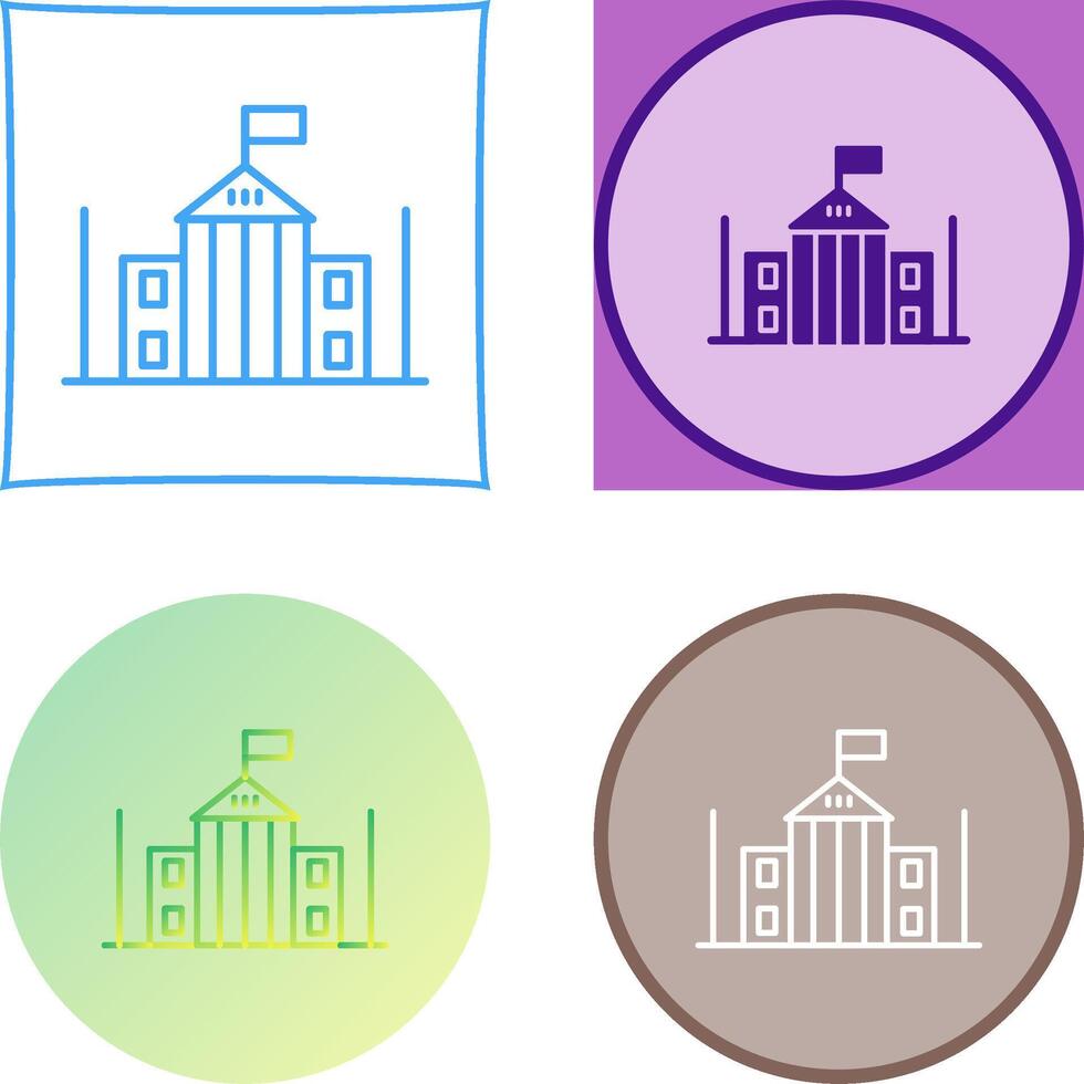 Parliament Icon Design vector