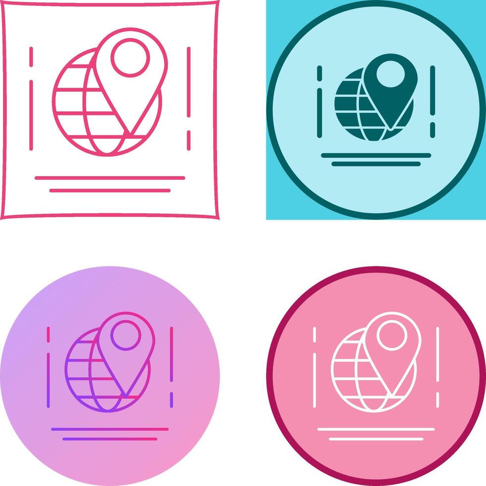 Map Icon Design vector