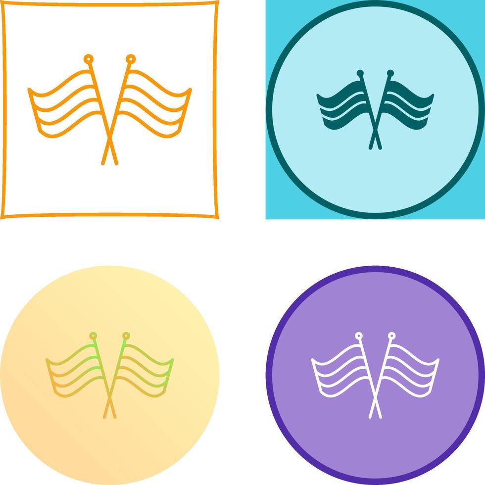 Flag Icon Design vector