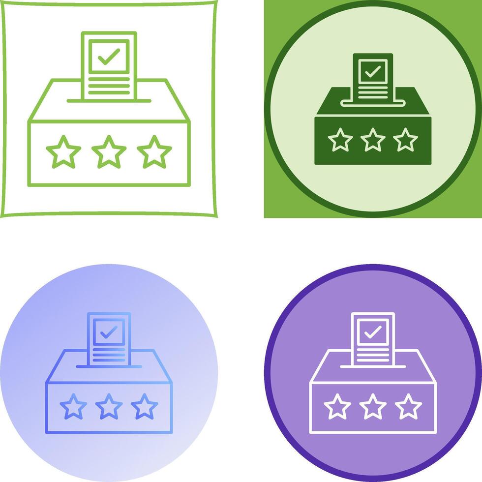 Ballot Icon Design vector