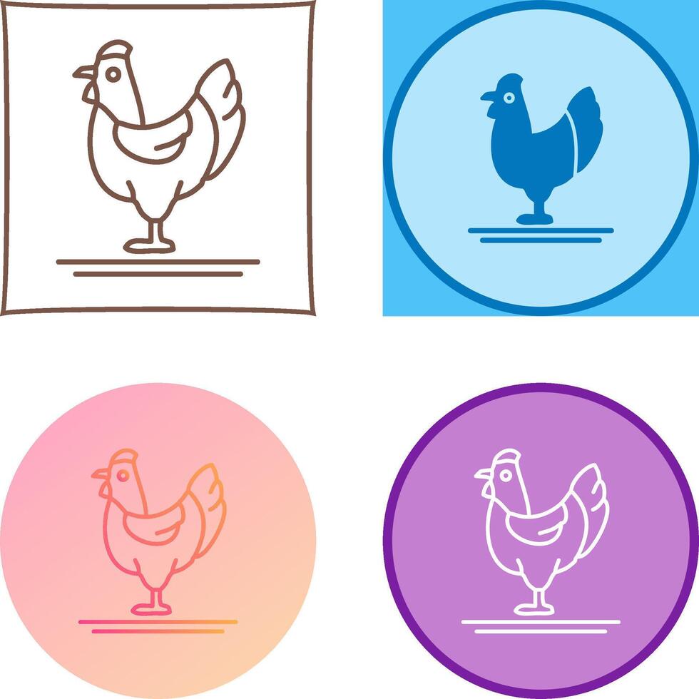Poultry Icon Design vector
