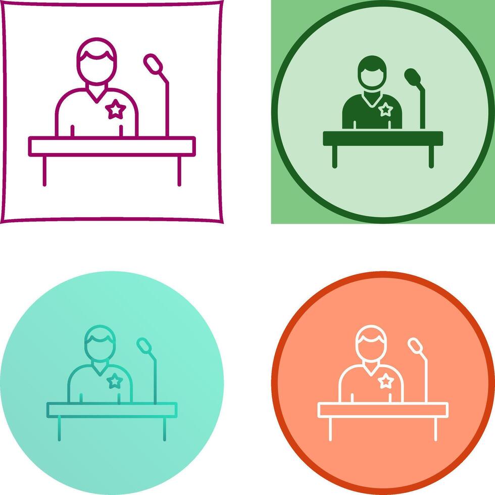 Candidate Icon Design vector