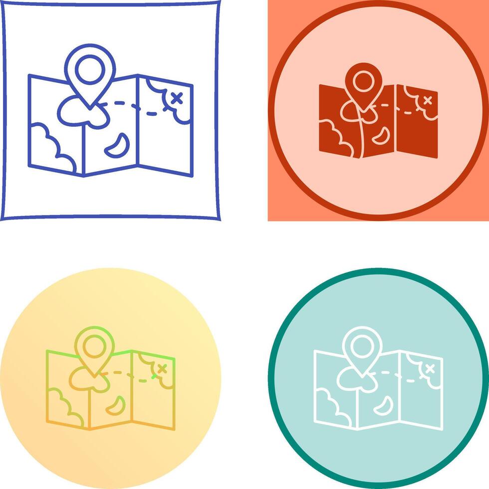 Map Icon Design vector
