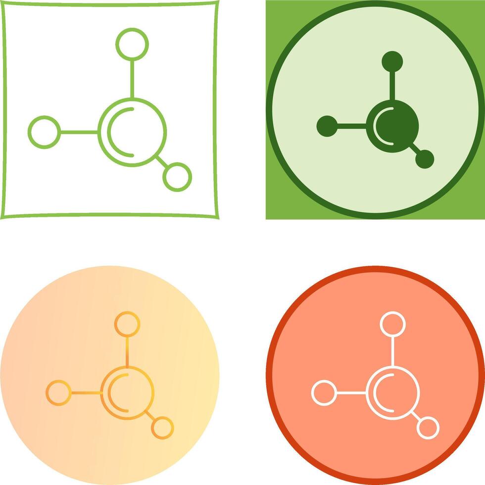 Molecule Icon Design vector