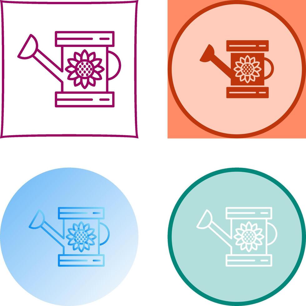 Watering Can Icon Design vector