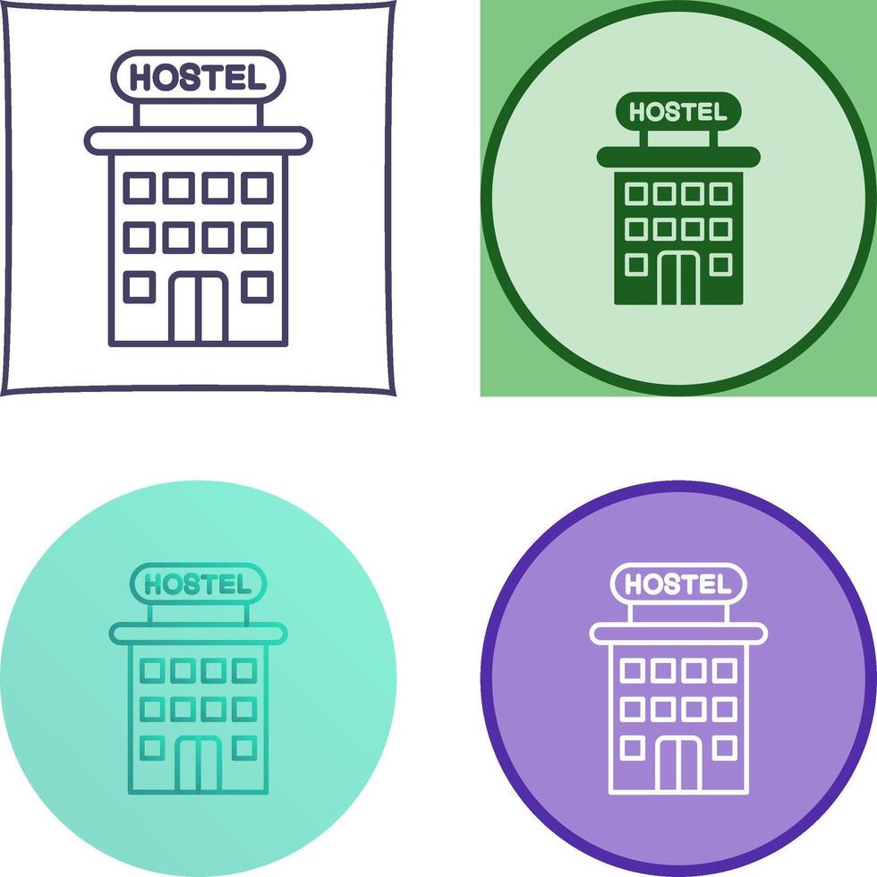 Hostel Icon Design vector