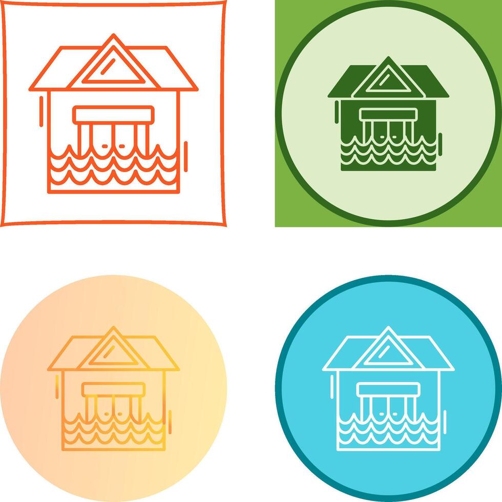 Natural Disaster Icon Design vector