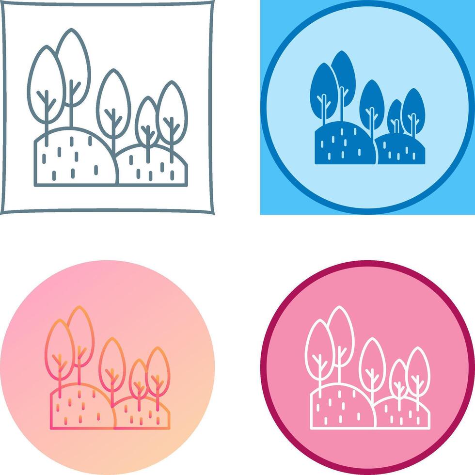 Forest Icon Design vector