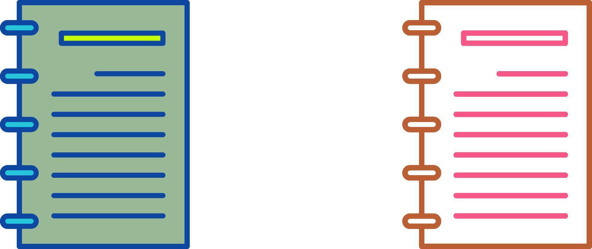 Notepad Icon Design vector