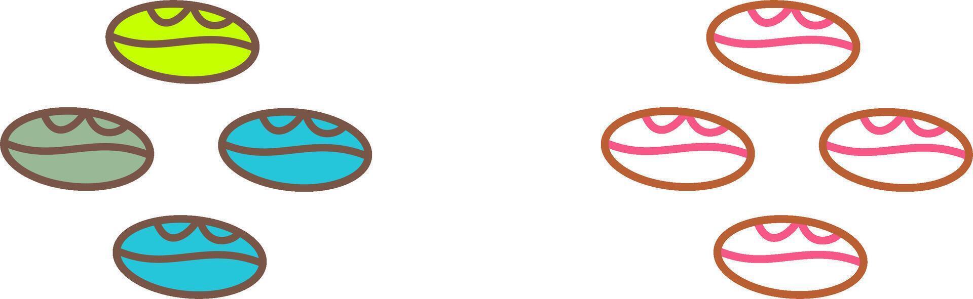 Coffee Beans Icon Design vector