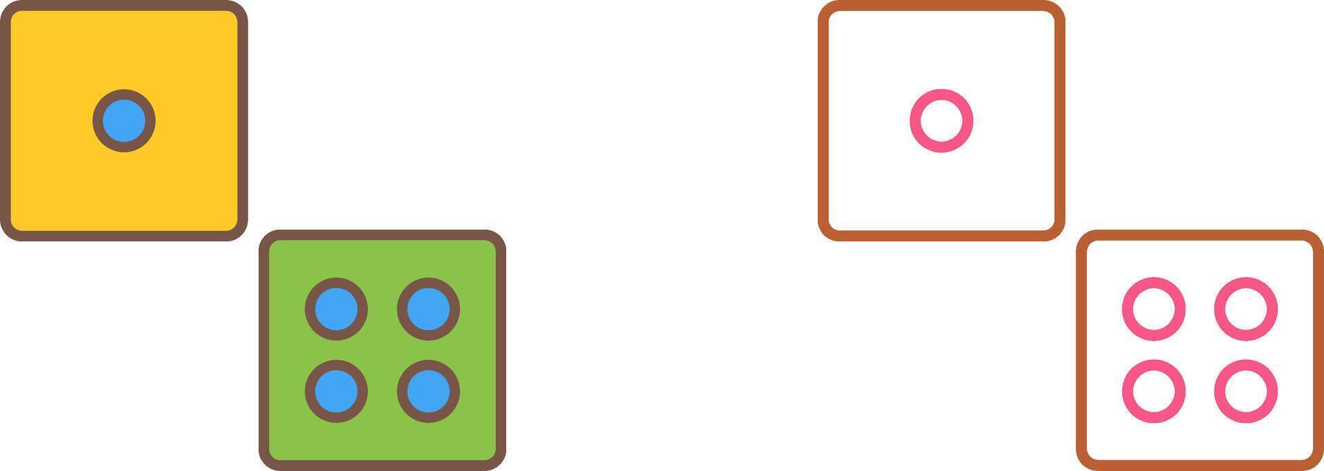 Dice Icon Design vector