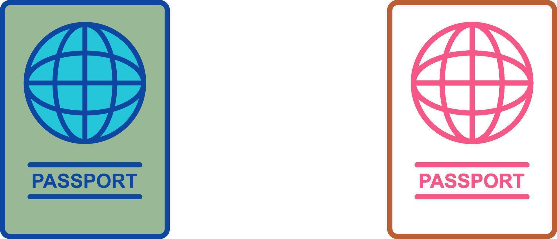 Passport Icon Design vector