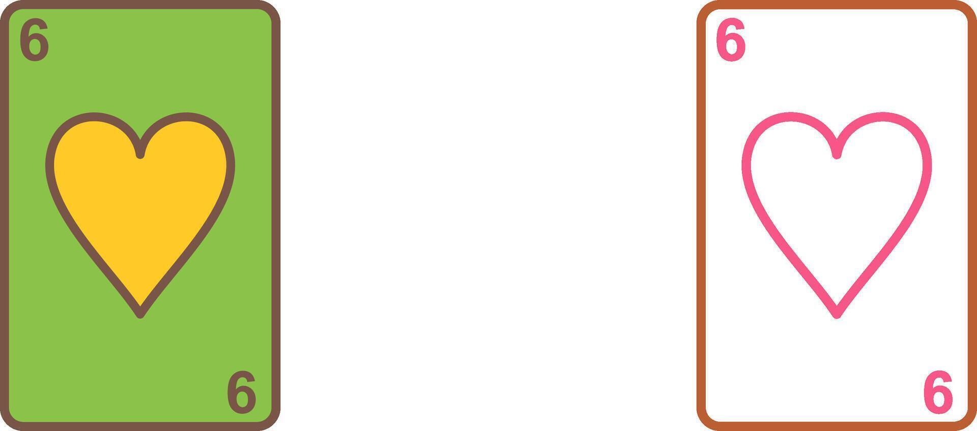 Hearts Card Icon Design vector