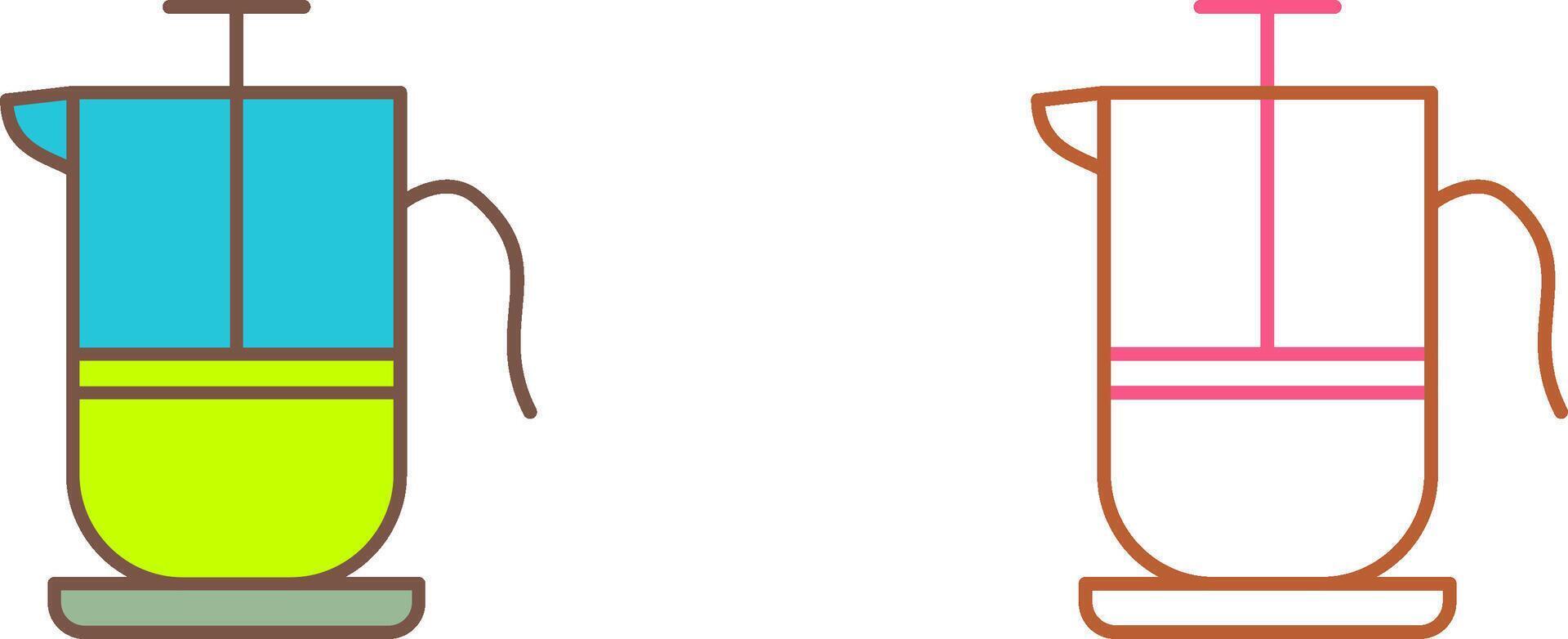 French Press Icon Design vector