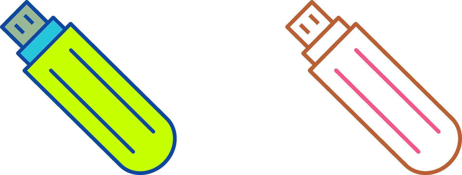 Unique USB Drive Icon Design vector