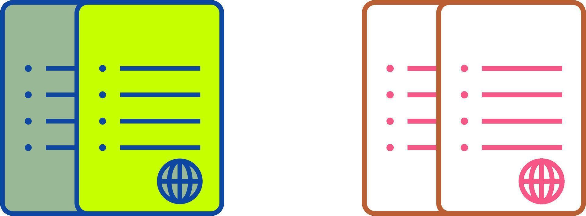 Unique Network Files Icon Design vector