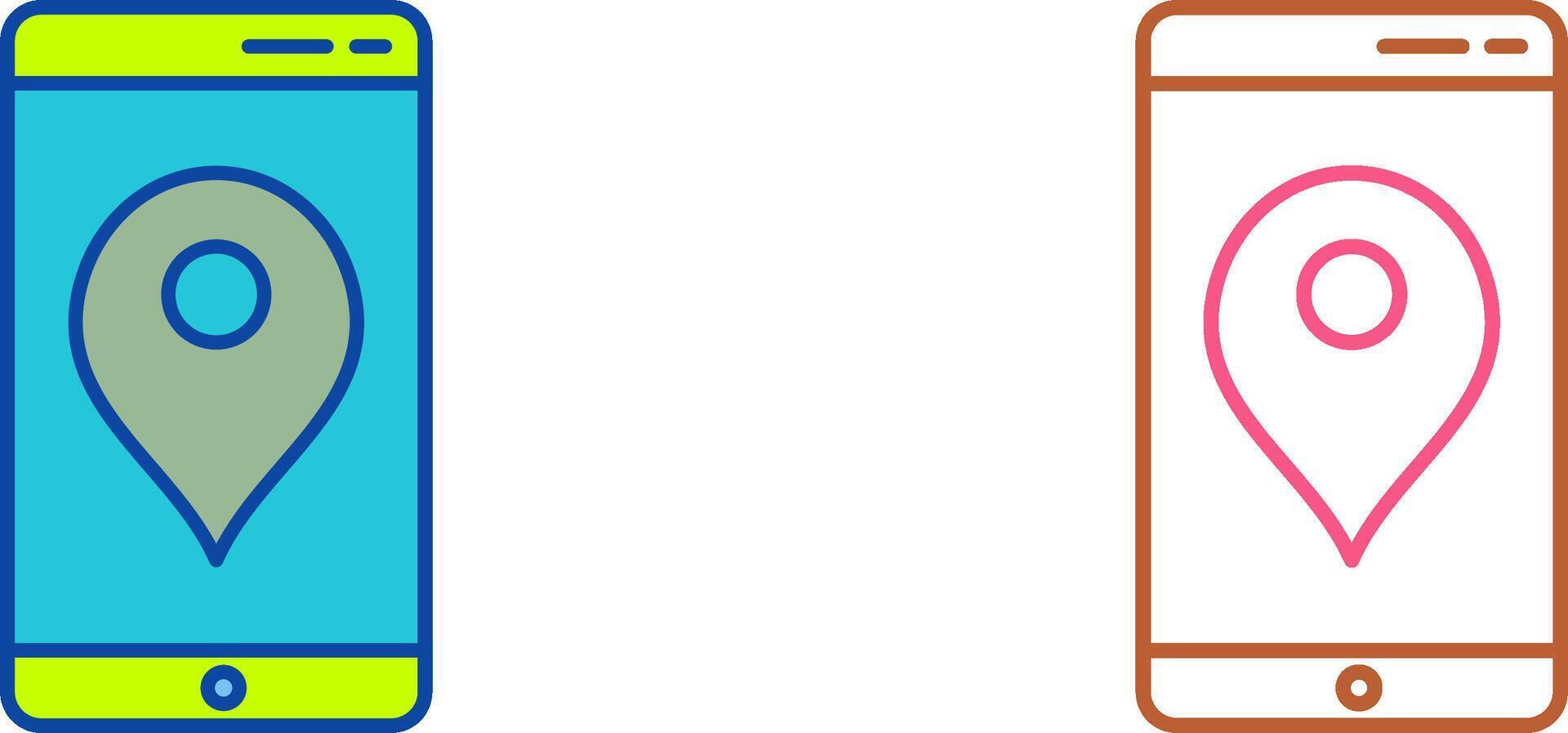 Unique GPS Service Icon Design vector