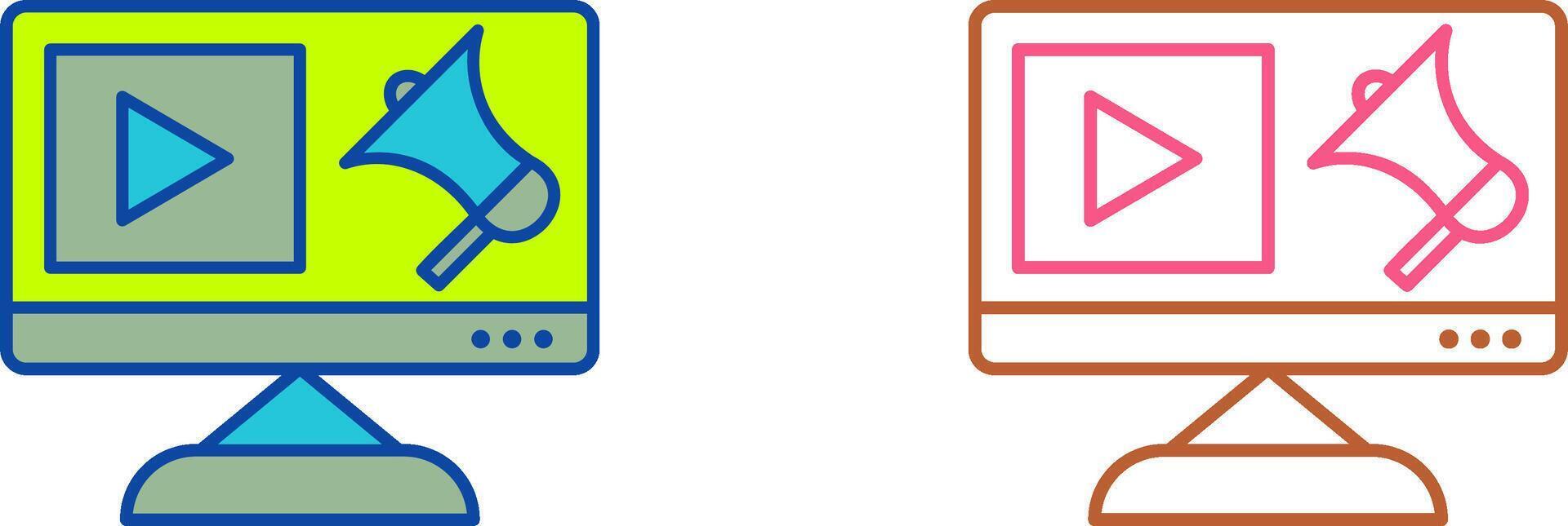 Unique Digital Marketing Icon Design vector