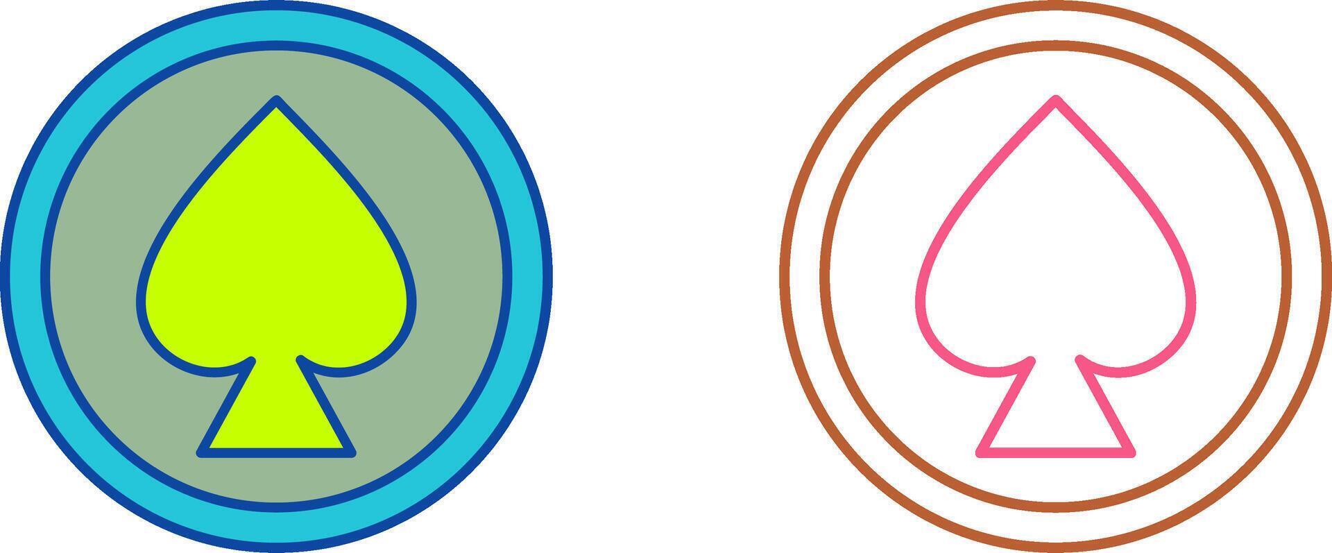 Unique Spade Icon Design vector