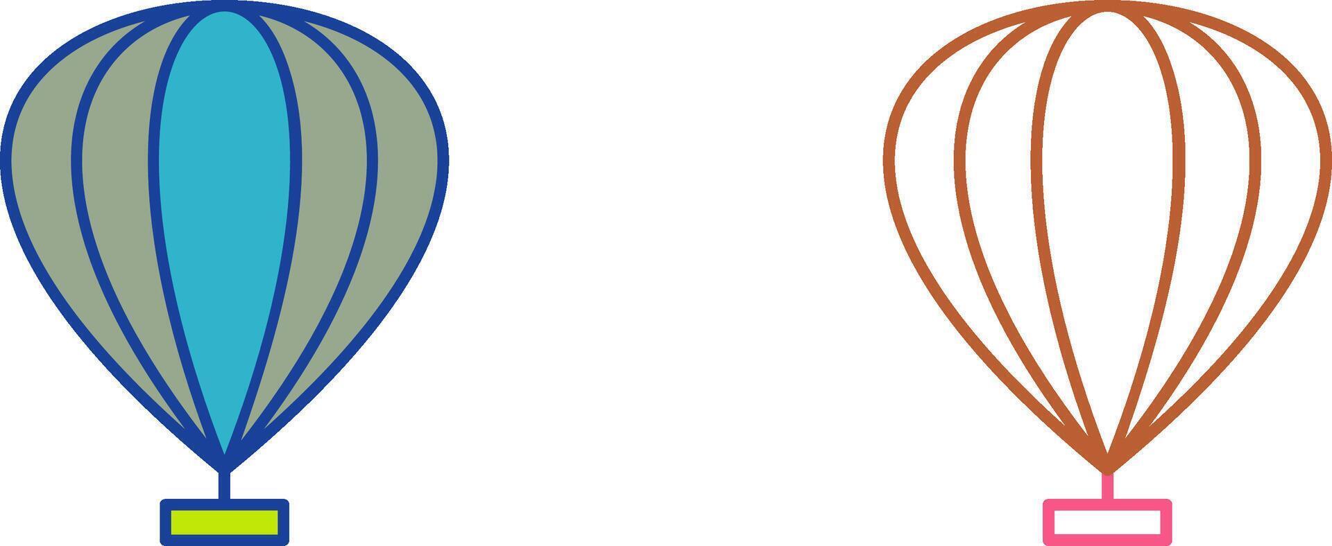 Hot Air Balloon Icon Design vector