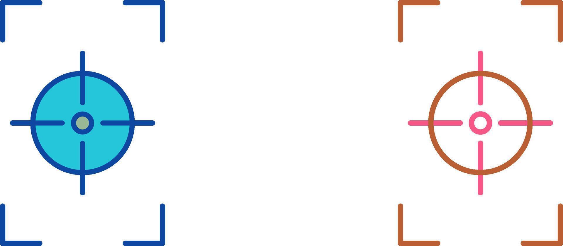Unique Focus Vertical Icon Design vector