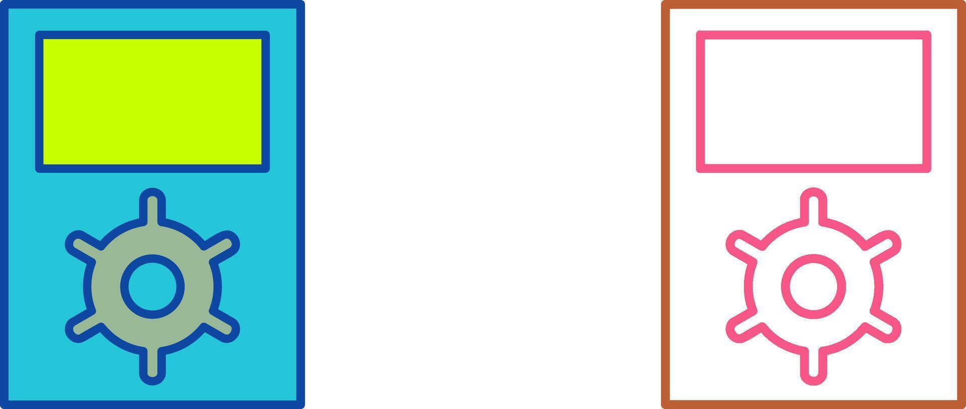 Unique Portfolio Management Icon Design vector