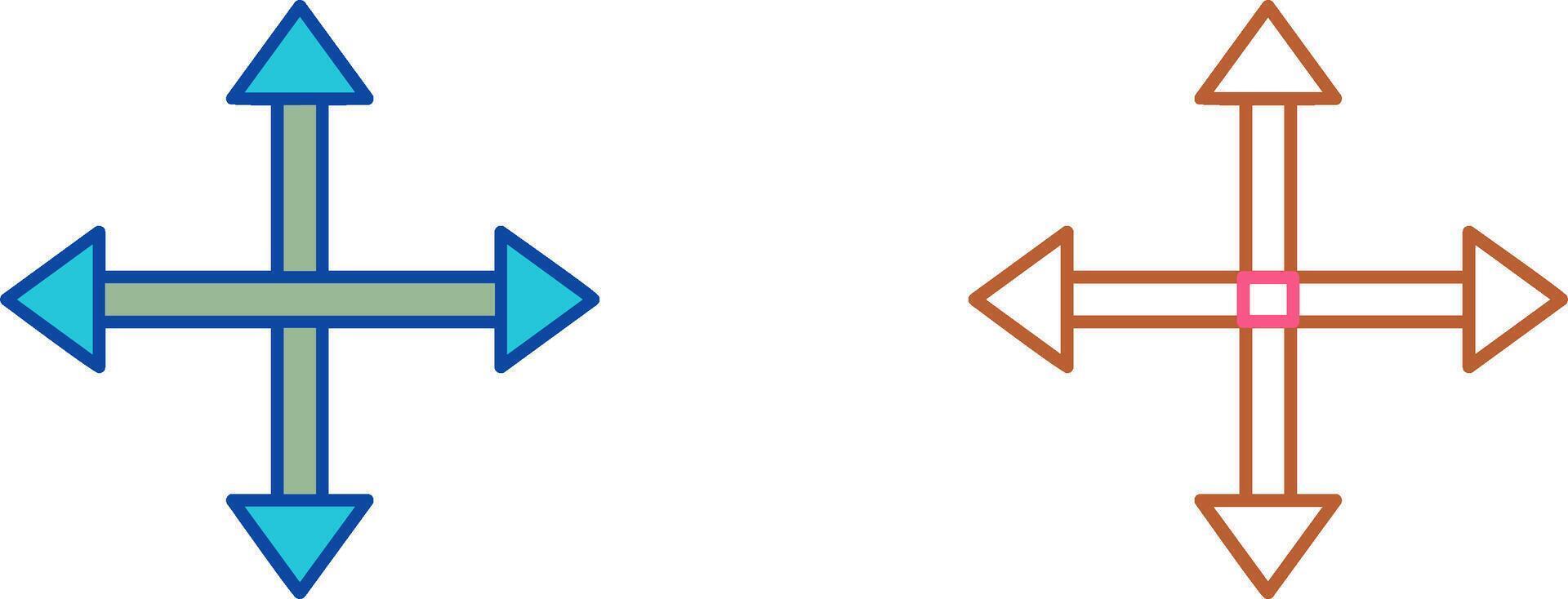 Unique Move Icon Design vector