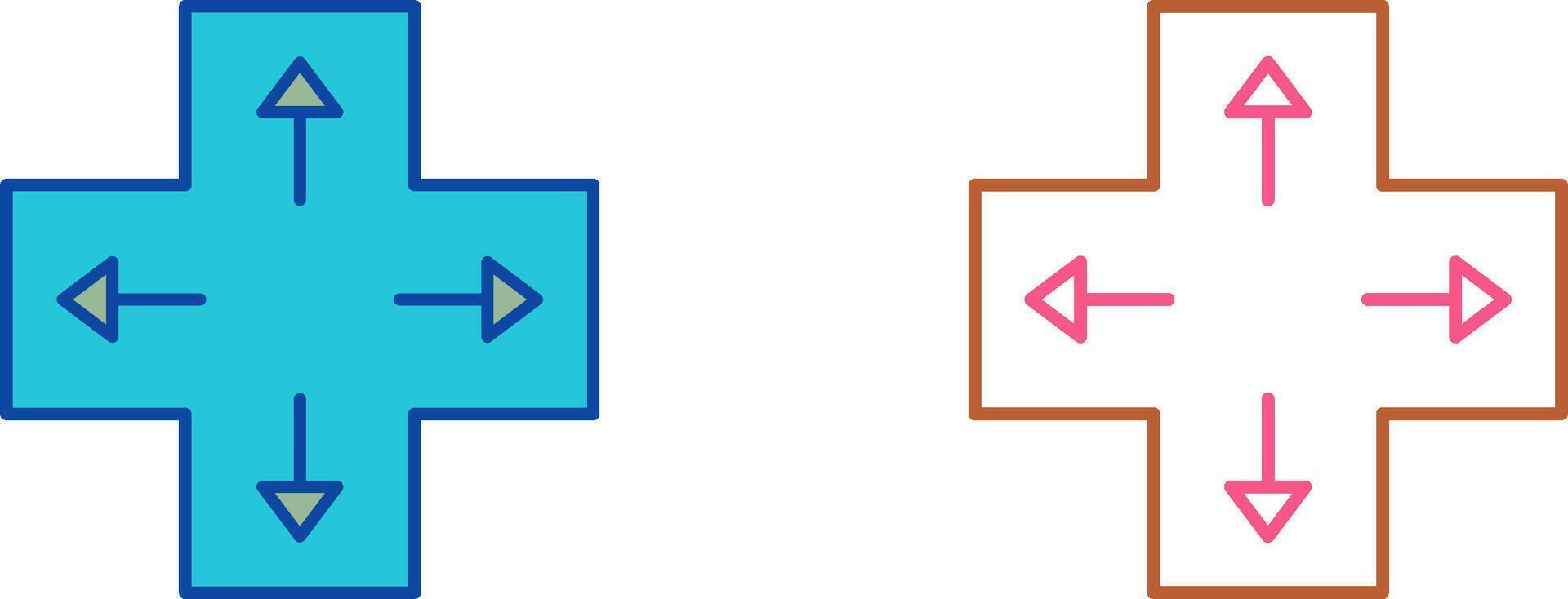 Unique Direction Keys Icon Design vector