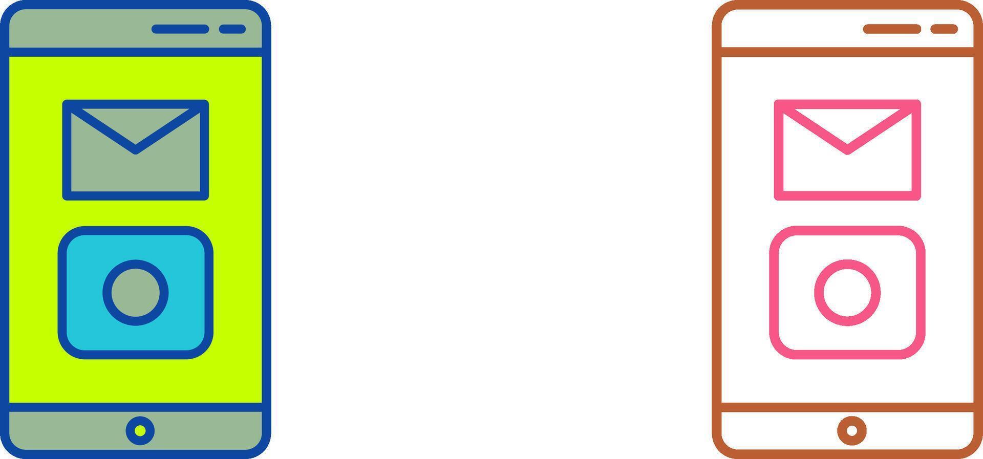 Unique Mobile Applications Icon Design vector