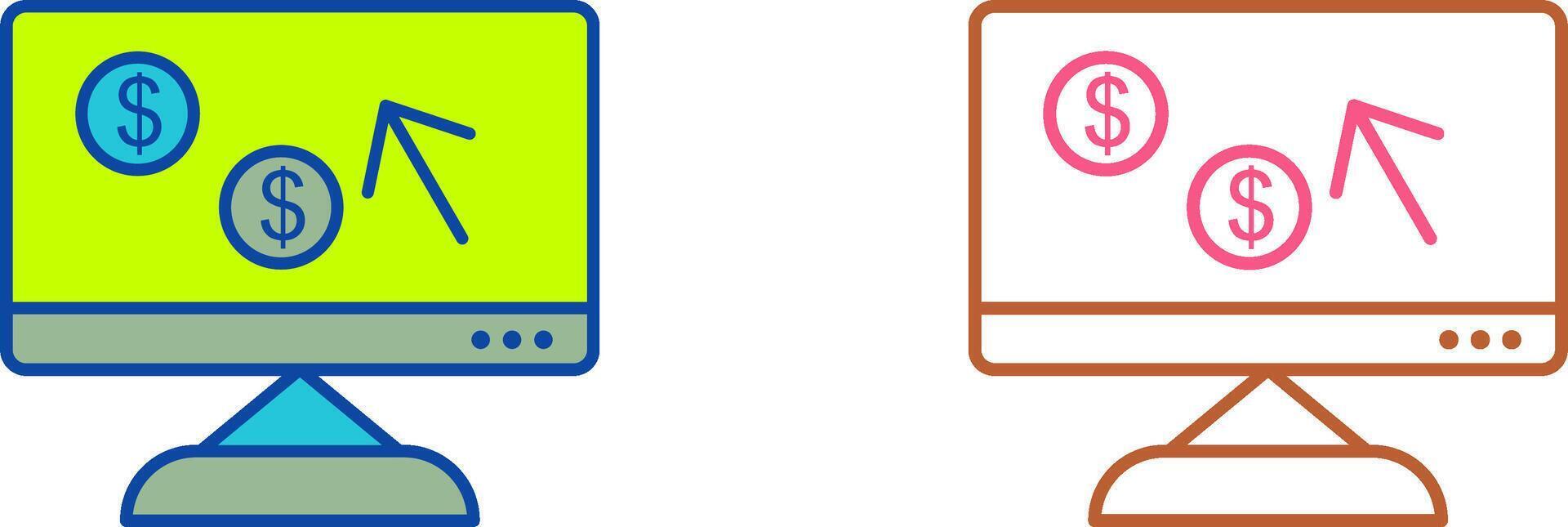 Unique Pay Per Click Icon Design vector