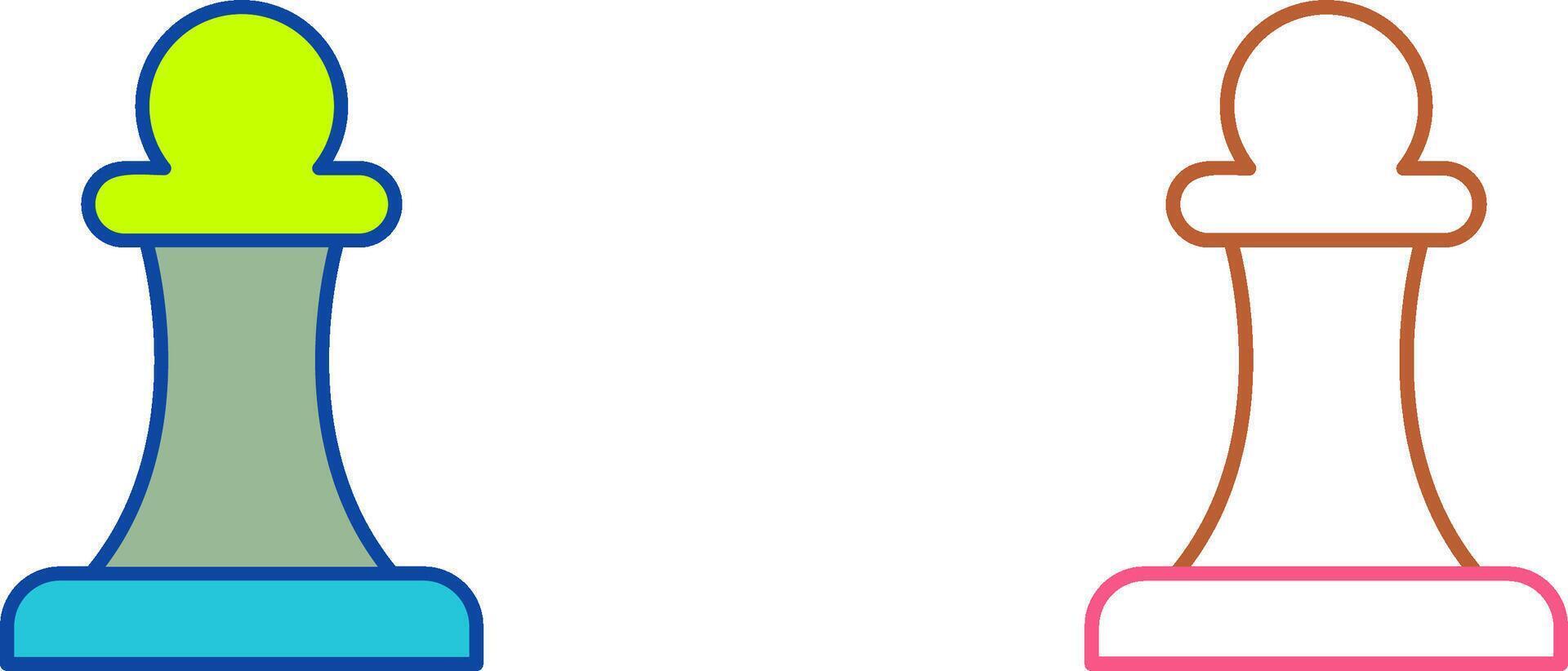 Unique Pawn Icon Design vector