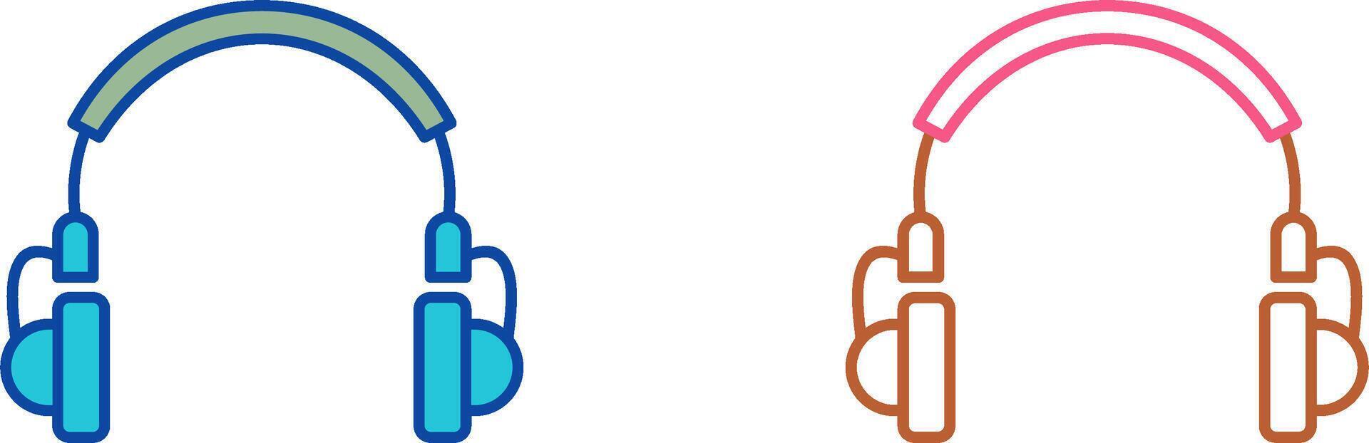 Unique Headphones Icon Design vector