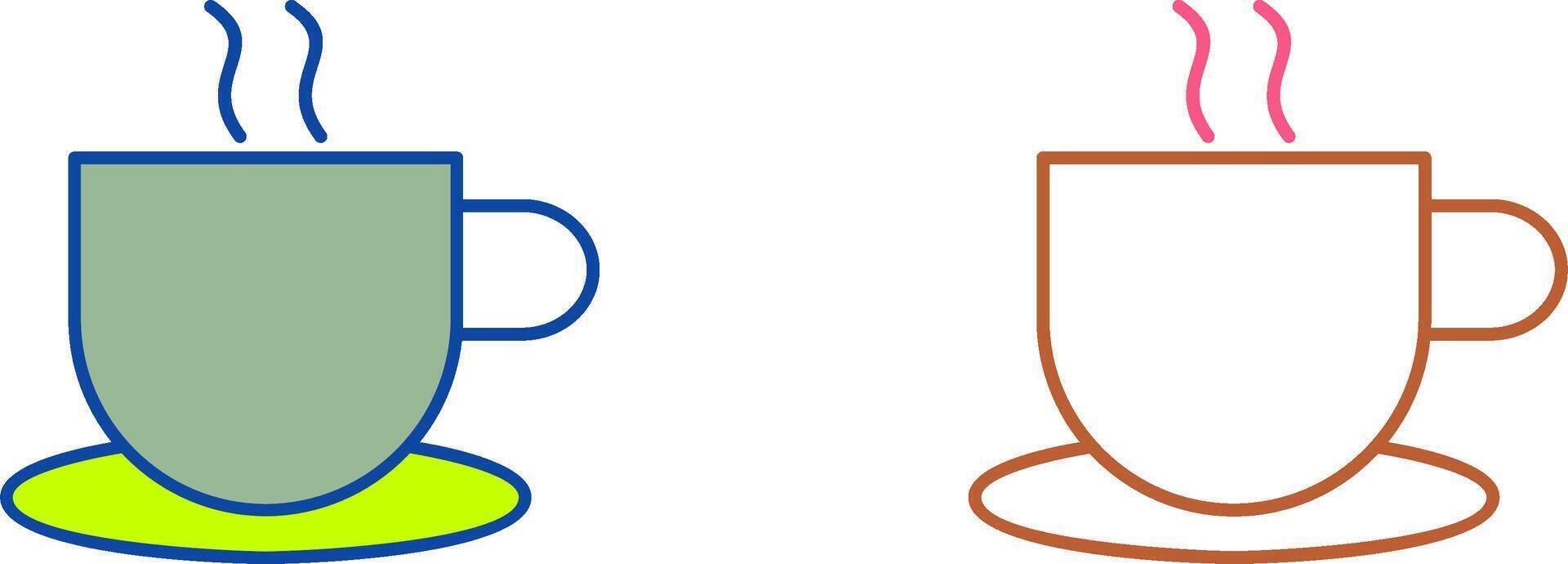 Unique Hot Coffee Icon Design vector