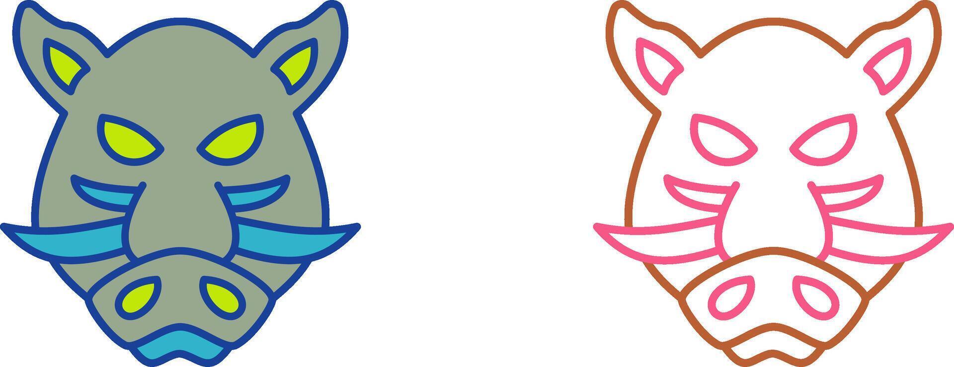 Boar Icon Design vector