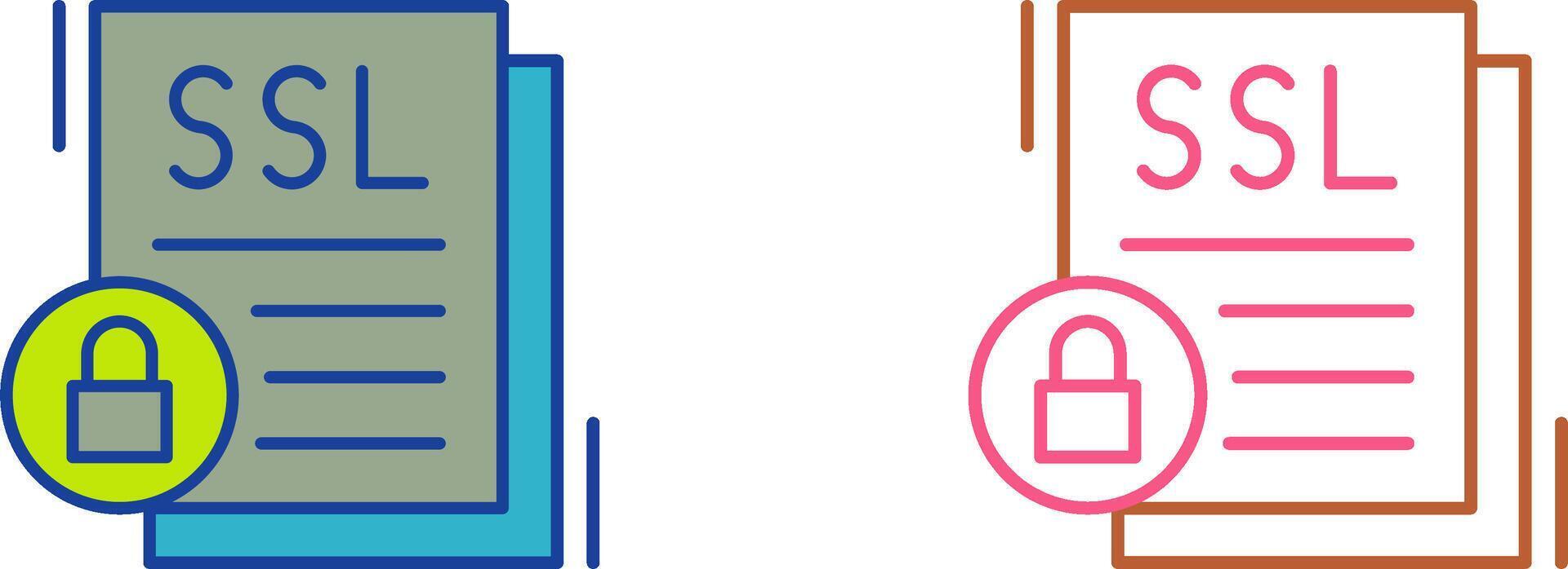 SSL Icon Design vector
