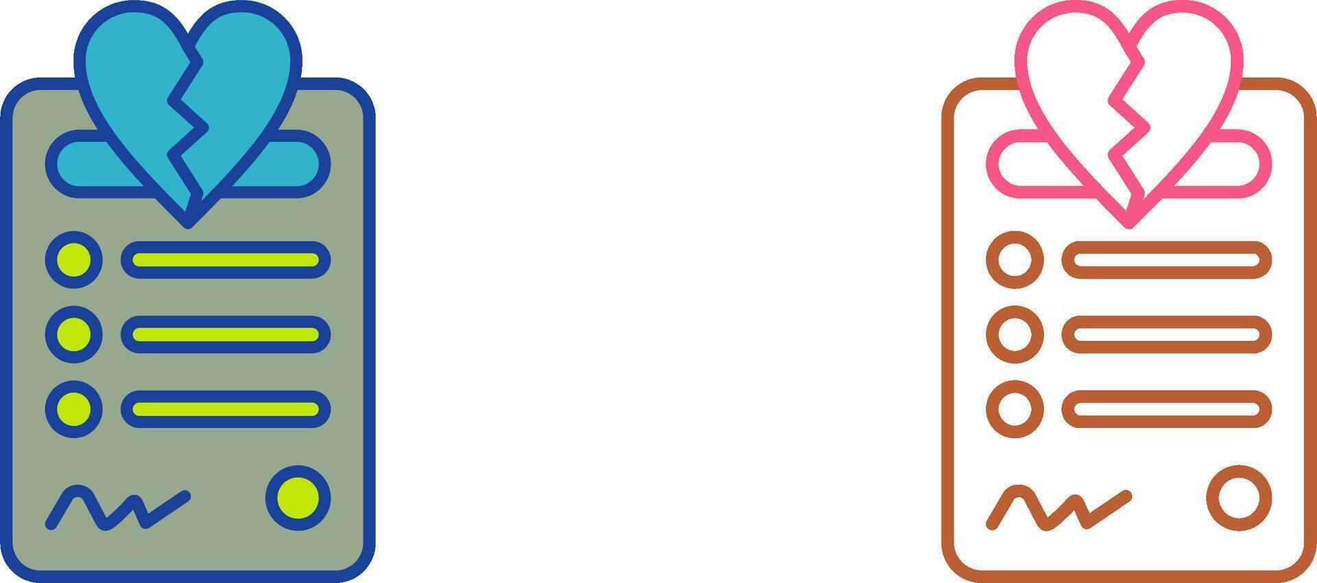 Divorce Icon Design vector