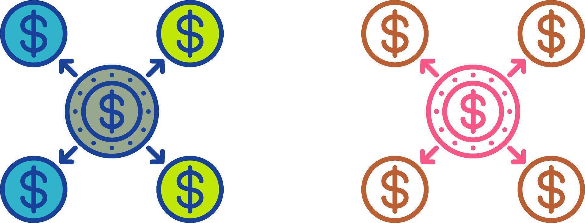 Distribution Icon Design vector