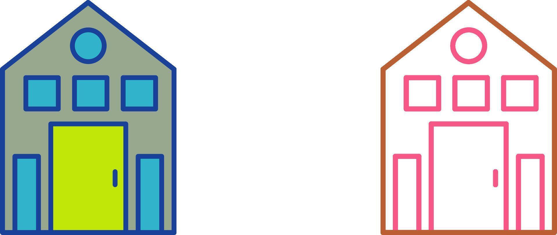 Building Icon Design vector