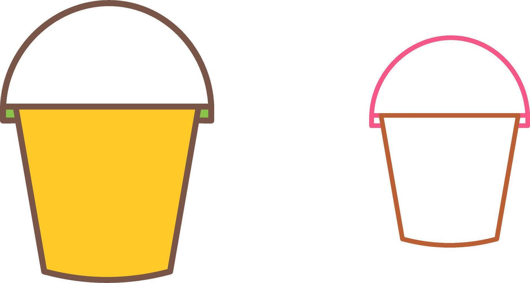 Water Bucket Icon Design vector
