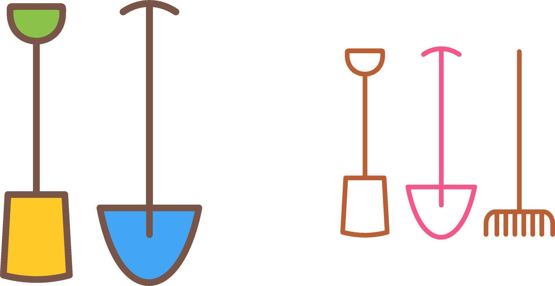 Gardening Tools Icon Design vector