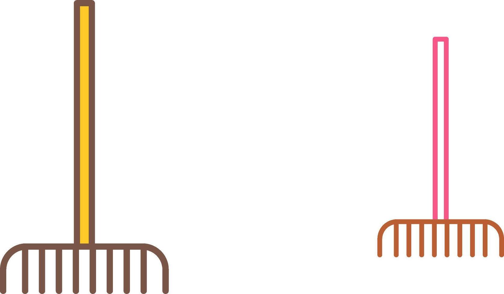 Fork picking Leaves Icon Design vector