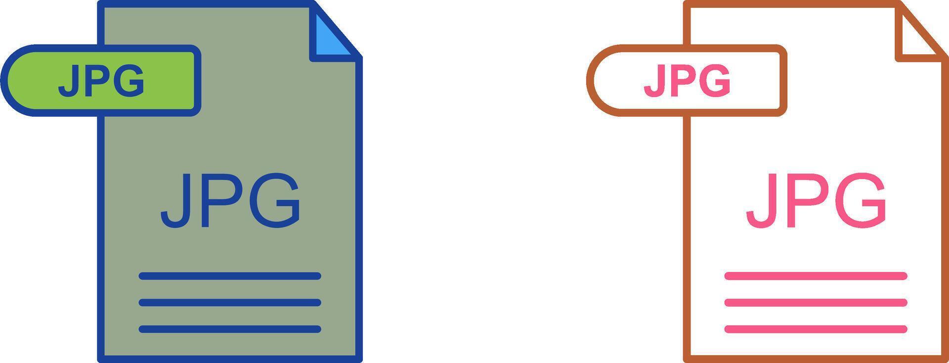 JPG Icon Design vector