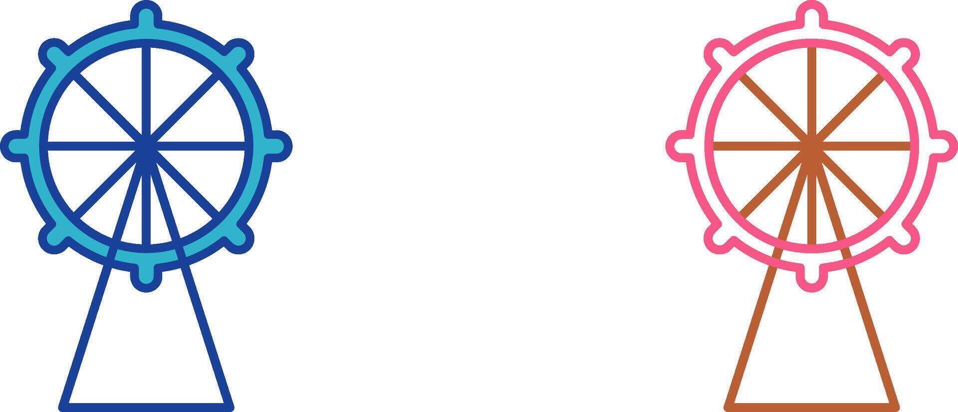 Ferris Wheel Icon Design vector