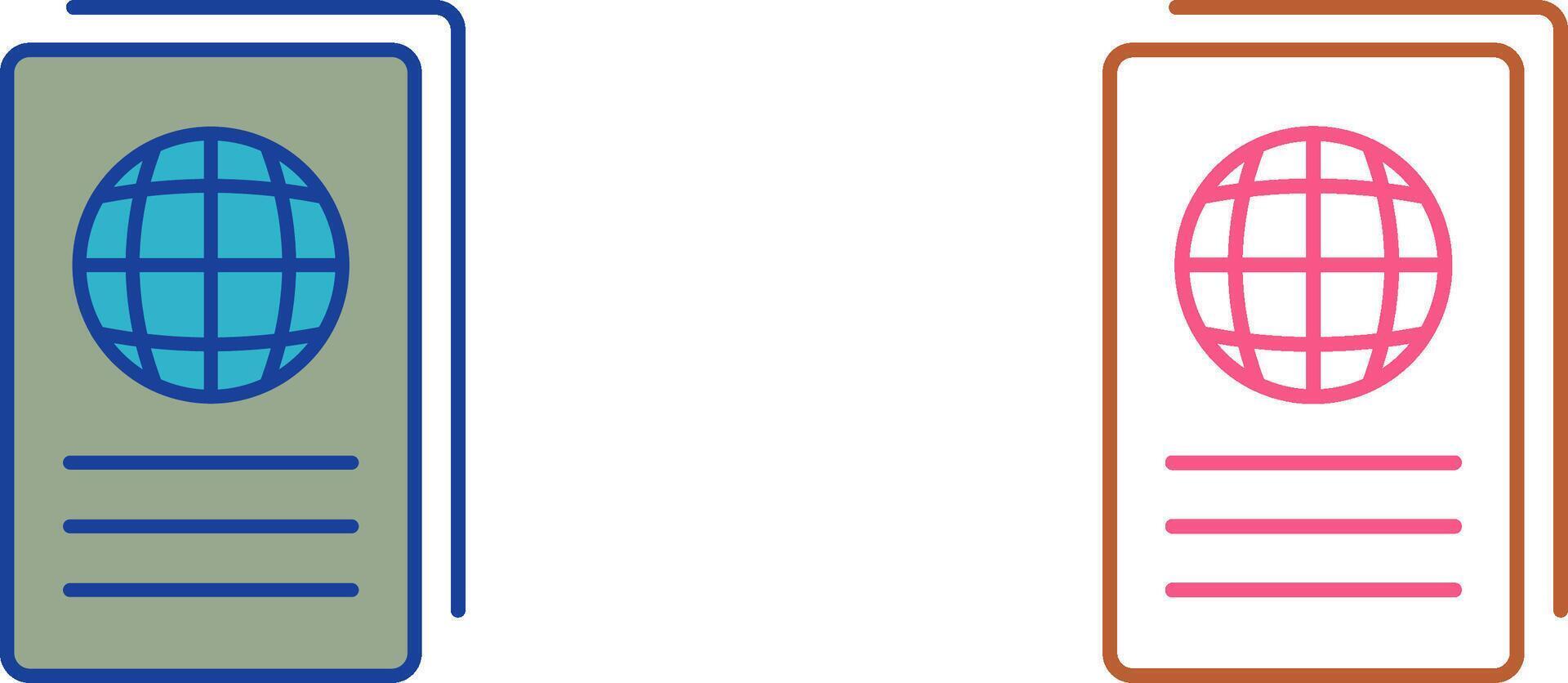 Global Report Icon Design vector