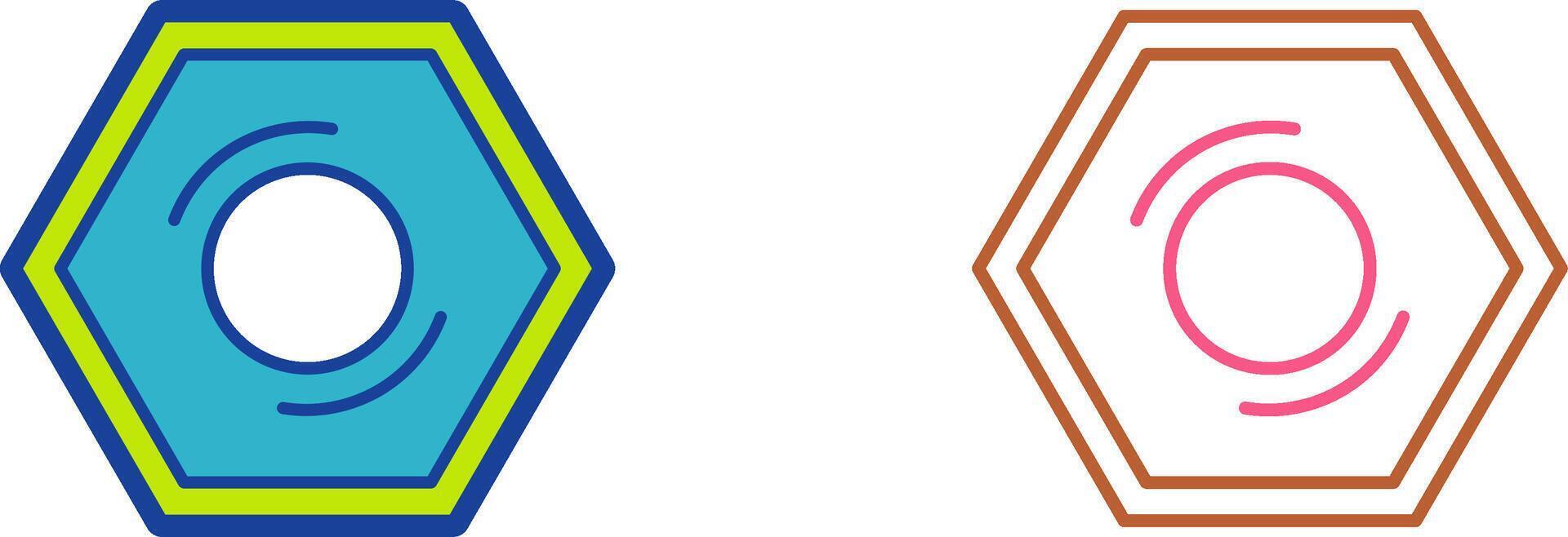 Nut Icon Design vector