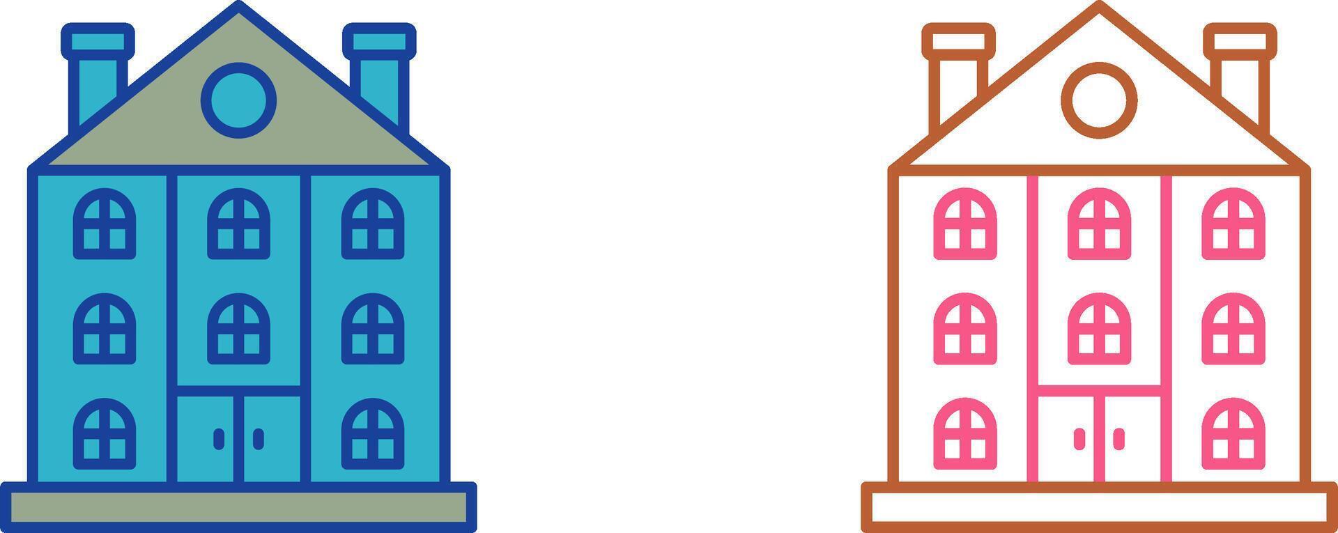Mansion Icon Design vector