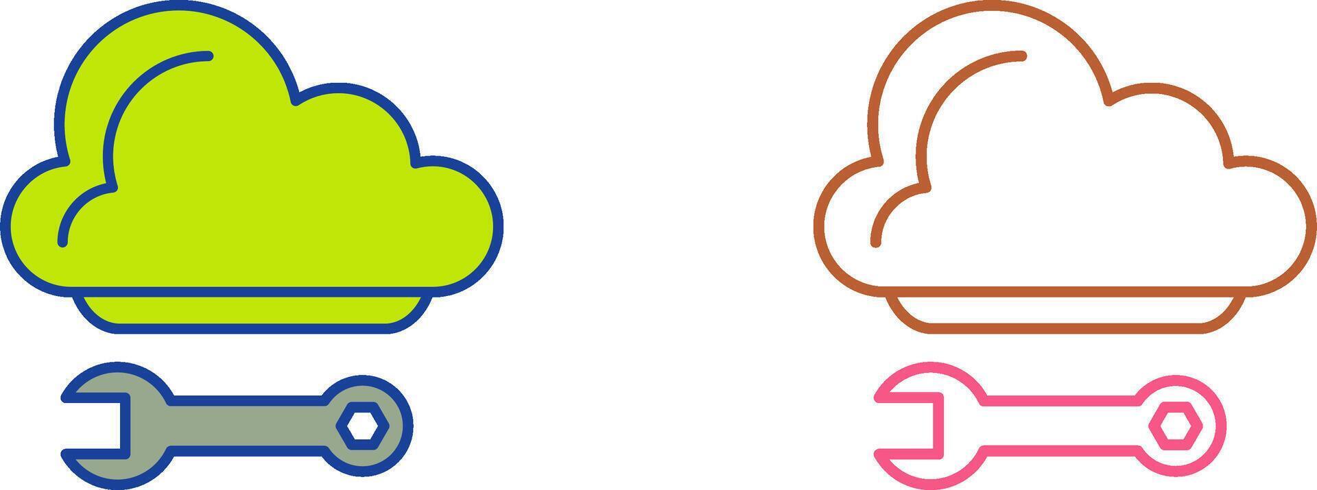 Cloud Computing Icon Design vector