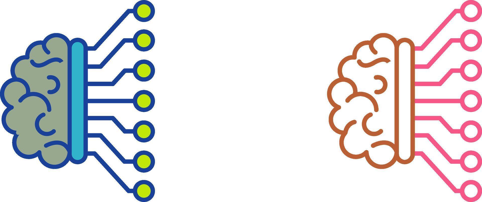 Machine Learning Icon Design vector