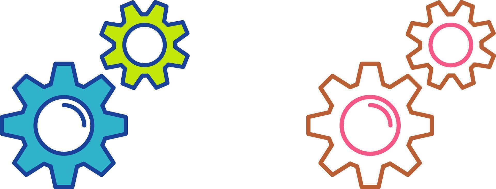 Gears Icon Design vector